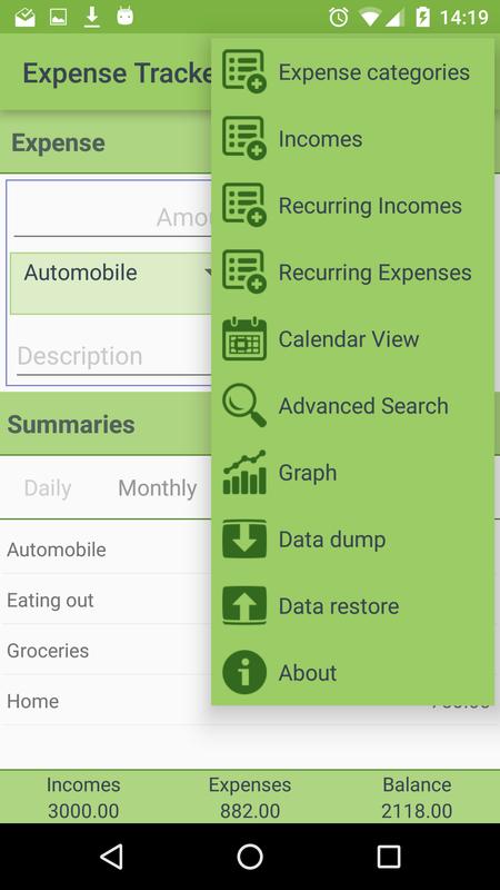 easy expense tracker