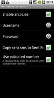 WebSMS arcor.de Connector capture d'écran 1