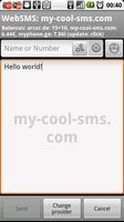 WebSMS my-cool-sms.com الملصق