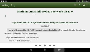 Angal Heneng Audio Bible Affiche