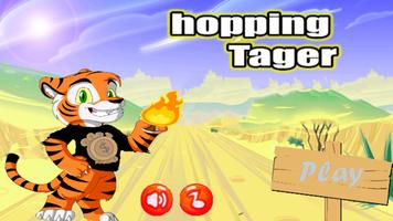 Hopping tiger poster