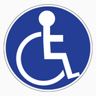Disabled Parking App Zeichen
