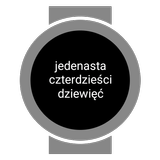 Zegarek Tekstowy ikona