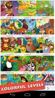 Cartoon Animals Game For Kids Plakat