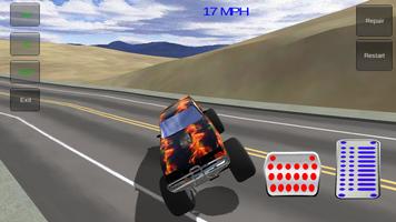 Monster Desert Car Simulator syot layar 1