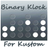 BinaryKlock for Kustom APK