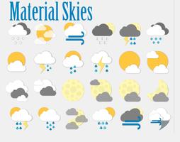 3 Schermata Material Skies Weather Icons