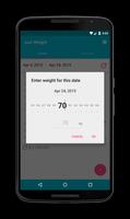 Just Weight. Track Your Weight Cartaz