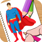 Super Hero Coloring for Kids icône