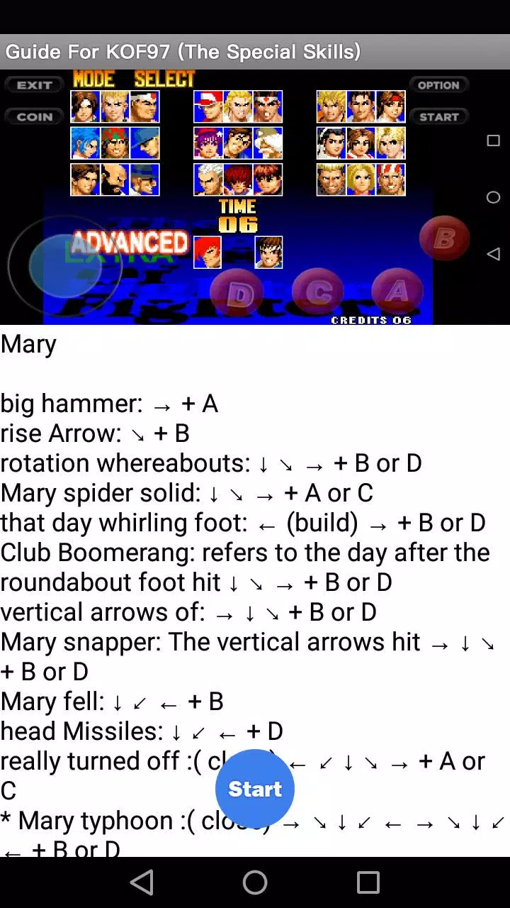 Guide for KOF97 (The Special Skills) Apk Download for Android- Latest  version 1.0.3- org.king.of.fighters.guides