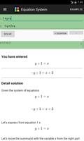 Equation System Solver syot layar 2