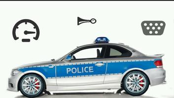 Toddler Kids Car Toy Police Affiche