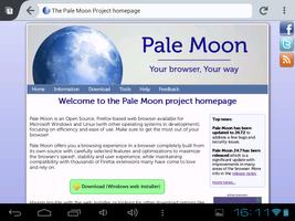 Pale Moon web browser स्क्रीनशॉट 1