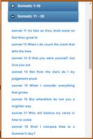 Shakespeare's Sonnets screenshot 1
