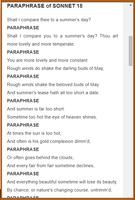 Shakespeare's Sonnets screenshot 3