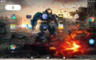 Transformation Robot Live Wallpaper 3D اسکرین شاٹ 1