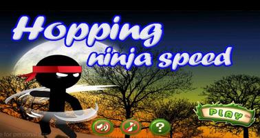 Hopping Ninja Speed الملصق