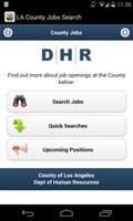 LA County Job Search 포스터