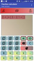 Calculatrice fractions libres Affiche