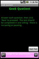 Geek Quotient Test screenshot 1