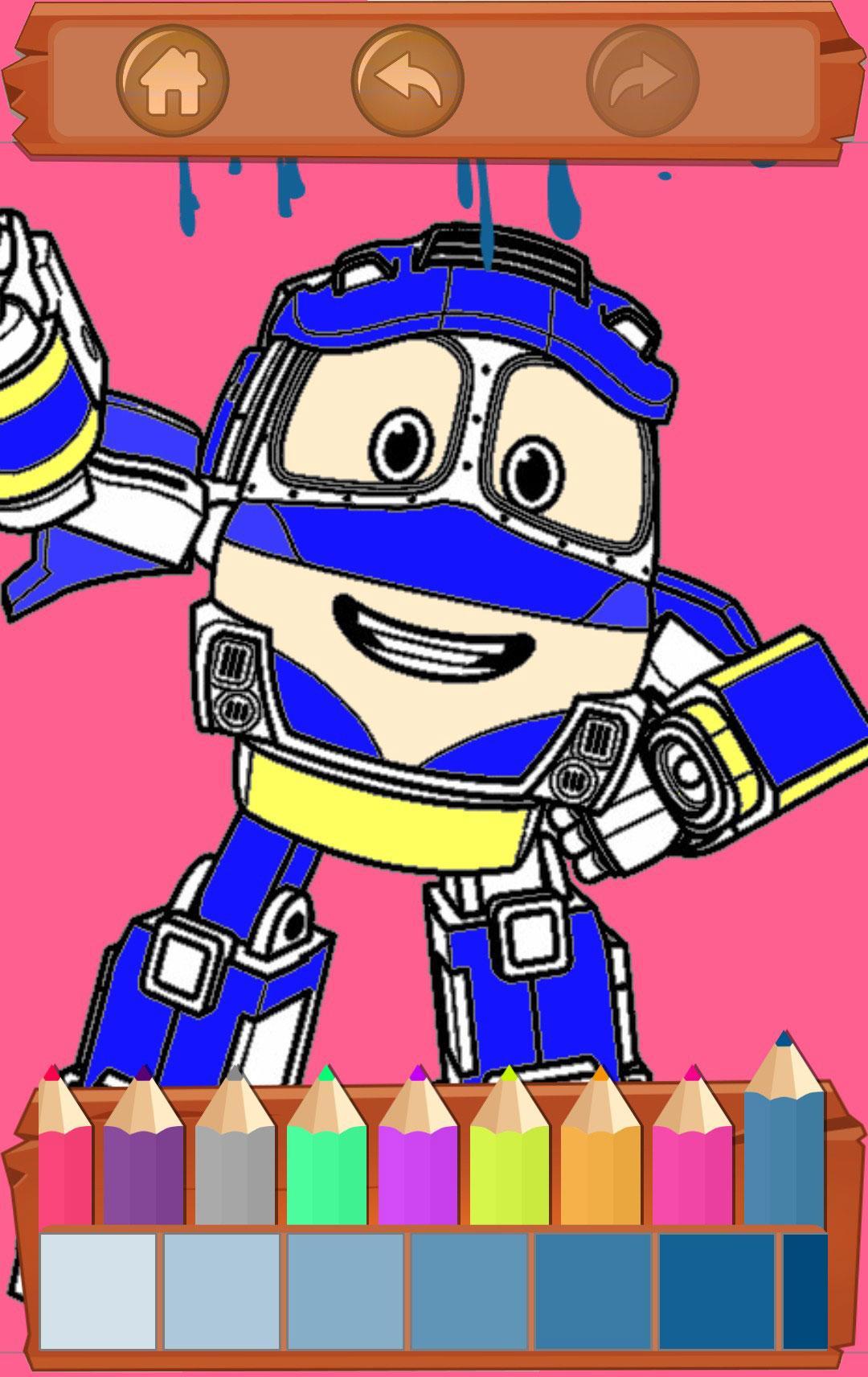 free coloring pages for robot train for android apk download