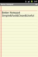 برنامه‌نما Better Notepad عکس از صفحه
