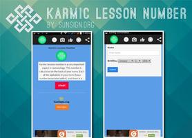 Karmic Lessons Number Affiche