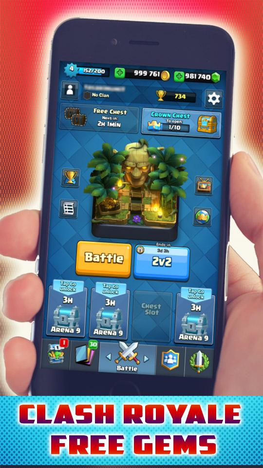 Gems For Clash Royale -The Ultimate Cheats - prank for Android - APK ... - 
