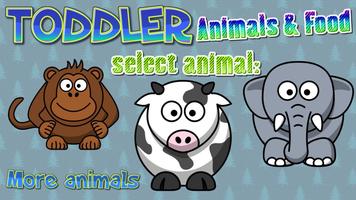 Toddler Animals & Food Affiche