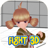 School Girl Fighting 3D