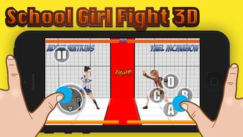 School Girl Fighting 3D Plakat
