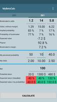MyBetsCalc - Bets calculator स्क्रीनशॉट 1