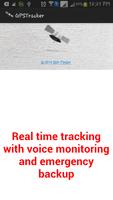 gps tracker + voice monitoring plakat