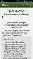 1 Schermata Quechua Huaylas - Bible