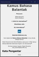 Kamus Balantak poster