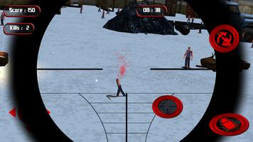 3 Schermata Sniper Snow:Zombie Hunter