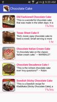 Chocolate Cake: free  cocoa recipe app Affiche