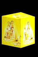 3D golden Buddha poster