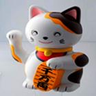 3D Beckoning cat icono