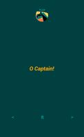 O Captain words poster