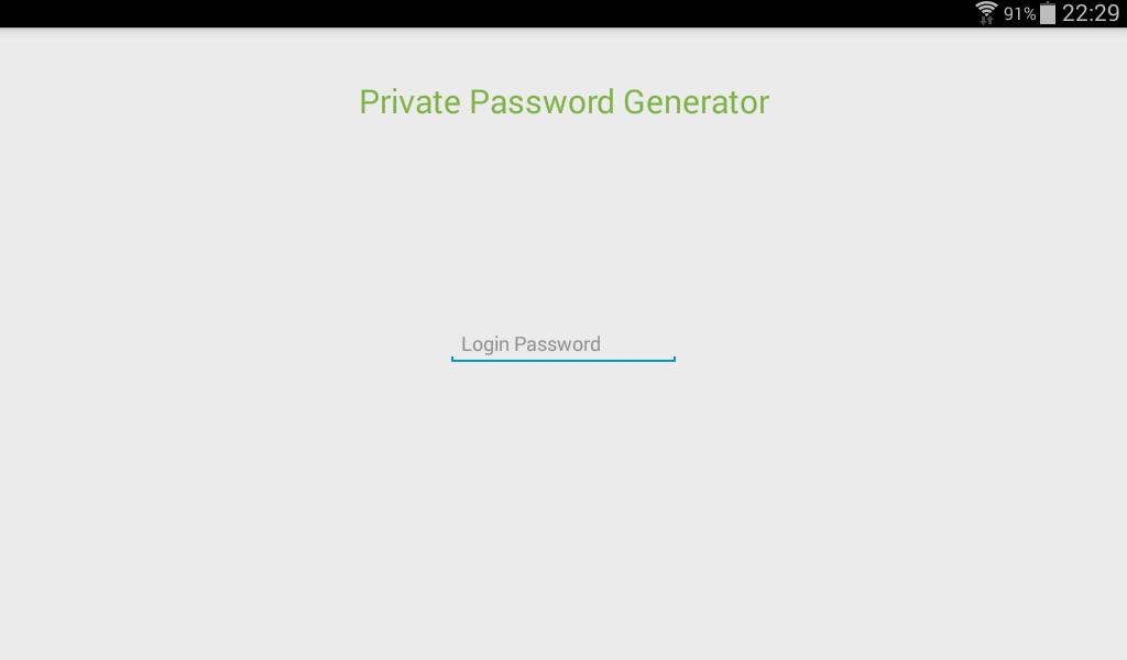 Private passwords