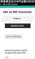 URL to PDF Converter capture d'écran 1