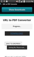 برنامه‌نما URL to PDF Converter عکس از صفحه