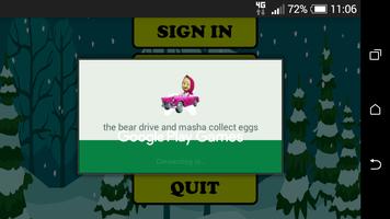 برنامه‌نما The bear drive and masha collect eggs عکس از صفحه