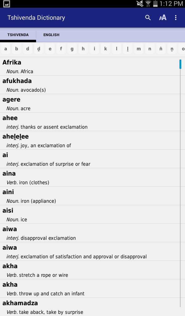 Tshivenda Dictionary For Android Apk Download