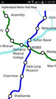 Hyderabad Metro Rail Map capture d'écran 3