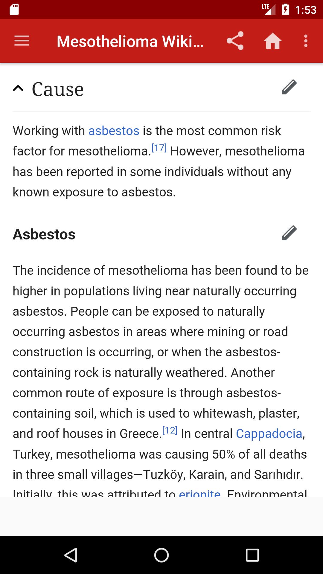 malignant pleural mesothelioma risk factors