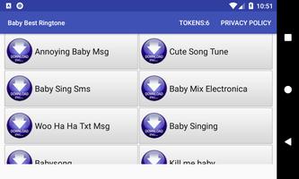 Baby Best Ringtone: app toque de telefone. imagem de tela 1