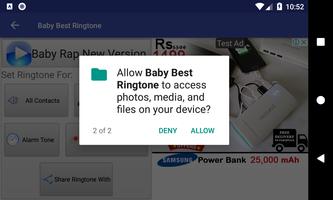 Baby Best Ringtone: phone ringtone app. ảnh chụp màn hình 3