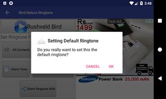 Bird Nature Ringtone: phone ringtone app. capture d'écran 3